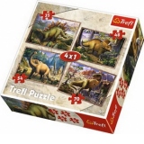Puzzle 4in1 Dinozauri