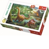 Puzzle Trefl 60 Migratia Dinozaurilor