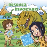 Desenez dinozauri cu sabloane