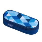 NECESSAIRE OVAL MOTIV BLUE CUBES