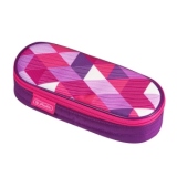 Necessaire oval, motiv Pink Cubes