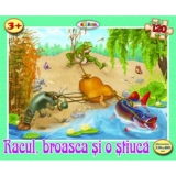 Puzzle - Racul, broasca si o stiuca (120 piese)