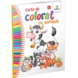 Carte de colorat cu animale