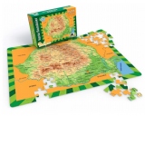 Puzzle educativ - Harta Romaniei, 100 piese