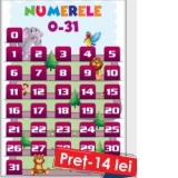 Plansa numerele de la 0 la 31