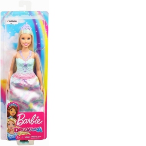 Papusa Barbie Dreamtopia Printese cu Suvita Verde