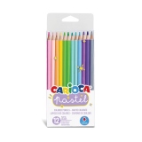 Creioane color 12 culori pastel Carioca