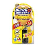 Bunch O Balloons Party Balloons Set refill negru/auriu/alb