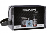 Set Denim Black Barbati: After Shave Lotiune 100 ml + Deodorant Spray 150 ml + Geanta