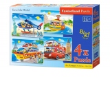 Puzzle Castorland 4 in 1 (8+12+15+20 piese) Traverseaza Lumea