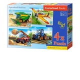 Puzzle Castorland 4 in 1 (8+12+15+20 piese) Masinarii de ferma