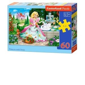 Puzzle Castorland 60 piese Printesa si Lebada