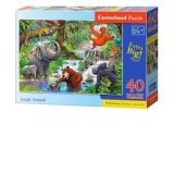 Puzzle 40 piese MAXI Animalele Junglei