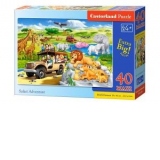 Puzzle Castorland 40 piese MAXI Aventura Safari