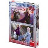 Puzzle 2 in 1 - Frozen II (2 x 77 piese)