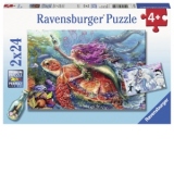 PUZZLE AVENTURA SIRENEI, 2x24 PIESE