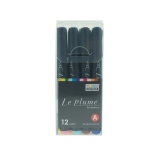 Marker grafic Le Plume set 12, 3000B-12A