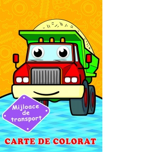 Mijloace de transport (cu ochisori). Carte de colorat