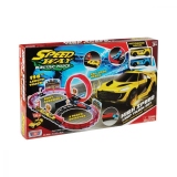 Set de joaca cu 2 masinute High Speed Loop Track Motormax