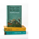 Pachet 3 carti Borges : Eseuri,  Moartea si busola. Proza completa 1, Cartea de nisip. Proza completa 2