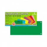 Separator carton verde 10.5X24CM 160G set 100 ECADA