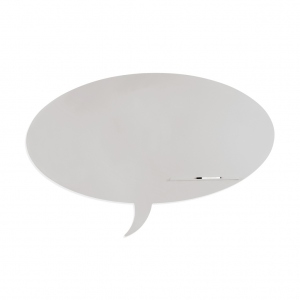 SKINSHAPE 'TALK' MAGNETIC CU SUPRAFATA LACUITA, DESIGN FARA CADRU, CU FORMA, CULOARE GRI DESCHIS, DIMENSIUNE 100 X 150 CM