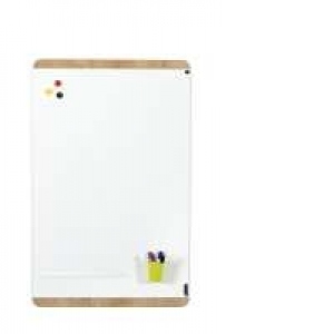 SKINWHITEBOARD MAGNETIC LACUIT CU SUPORT DIN LEMN, GAMA NATURAL, DIMENSIUNE 100X150CM