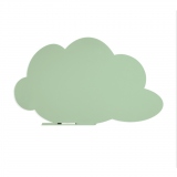 SKINSHAPE 'CLOUD' MAGNETIC CU SUPRAFATA LACUITA, DESIGN FARA CADRU, CU FORMA, CULOARE VERDE PASTEL, DIMENSIUNE 100 X 150 CM