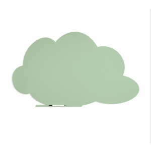 SKINSHAPE 'CLOUD' MAGNETIC CU SUPRAFATA LACUITA, DESIGN FARA CADRU, CU FORMA, CULOARE VERDE PASTEL, DIMENSIUNE 100 X 150 CM