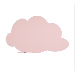 SKINSHAPE `CLOUD` MAGNETIC CU SUPRAFATA LACUITA, DESIGN FARA CADRU, CU FORMA, CULOARE ROZ PASTEL, DIMENSIUNE 75 X 115 CM