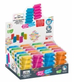 Radiera Steps, culori fluorescente, 1 bucata/blister, 24 bucati, prezentare pe display expunere