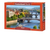 Puzzle 500 piese Podurile din Praga