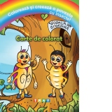 Coloreaza si creeaza o poveste cu insecte! Carte de colorat