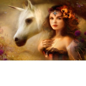 Puzzle - Bente Schlick: Unicorn, 1000 piese (70158)