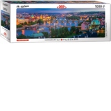 Puzzle panoramic Prague Czech Republic, 1000 piese (6010-5372)