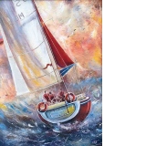 Puzzle Three Seamen on a Boat, 500 piese (61505)