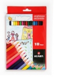 Set 18 creioane colorate Kunst