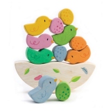 Balansoarul cu pasari, din lemn premium, Rocking Baby Bird,12 piese