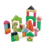 Cuburi cu ilustratii din gospodarie, din lemn premium, Courtyard Blocks, 35 piese