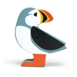 Figurina Papagal de mare, din lemn premium, Puffin