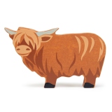 Figurina Bivol, din lemn premium, Highland Cow