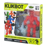 Figurina Robot articulat transformabil KlikBot, Red