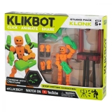 Set Figurina Robot articulat transformabil KlikBot Studio Pack, Orange