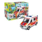 Macheta de asamblat Junior Kit - Ambulanta si figurina