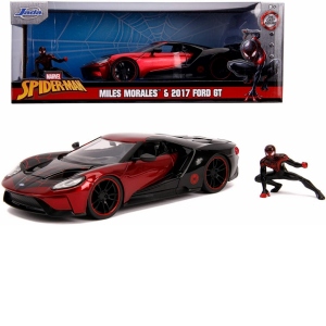 Masina Metalica Spider-Man Ford Gt 2017 Miles Morales