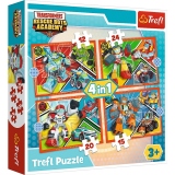 Puzzle Trefl 4in1 Academia Robotilor Transformers