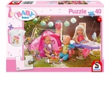 Puzzle 40 piese Baby Born - Hai sa mergem la camping