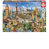 Puzzle 2000 piese Europe Landmarks