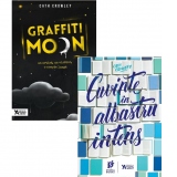 Pachet 2 carti Cath Crowley: 1. Graffiti Moon, 2. Cuvinte in albastru intens