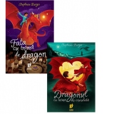 Pachet 2 carti Stephanie Burgis: 1. Fata cu inima de dragon, 2. Dragonul cu inima de ciocolata